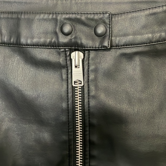 All Saints Faux Leather Skirt - Picture 2 of 4
